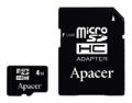 microSDHC Card Class 4 4GB + SD adapter