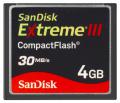 Extreme III 30MB/s CompactFlash 4Gb