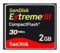 Extreme III 30MB/s CompactFlash 2Gb