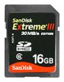 Extreme III 30MB/s Edition SDHC 16Gb