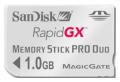 Gaming RapidGX 1GB Memory Stick PRO Duo