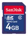 SDHC Card 4GB Class 2